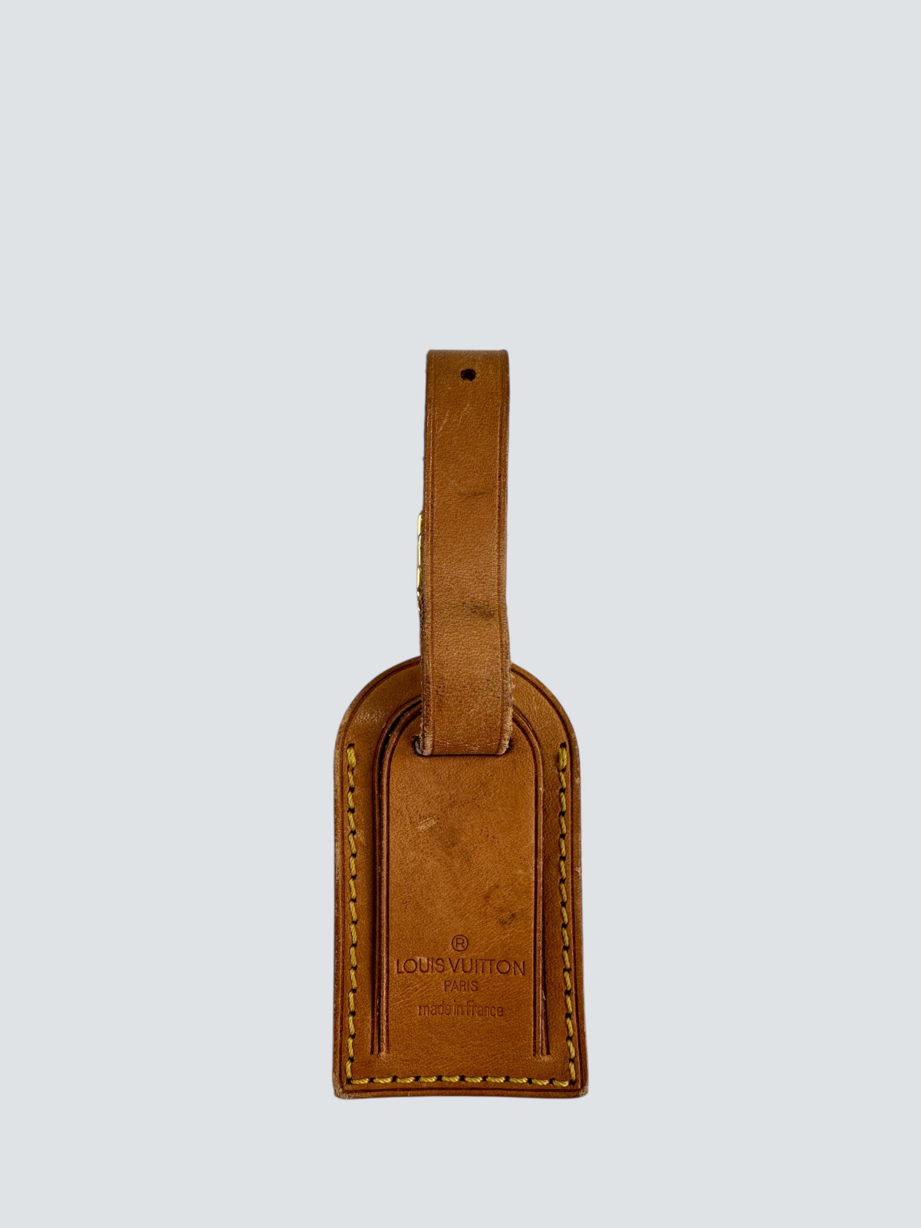 Louis Vuitton Tan Vachetta Leather Luggage Tag