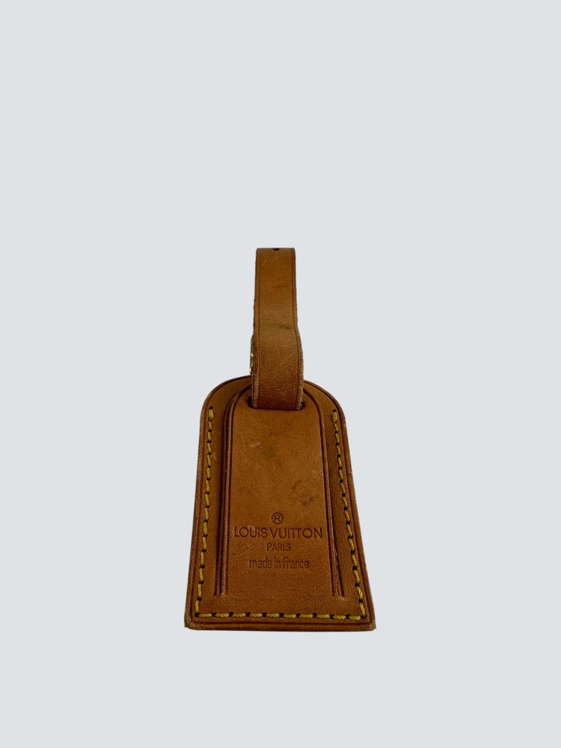Louis Vuitton Tan Vachetta Leather Luggage Tag