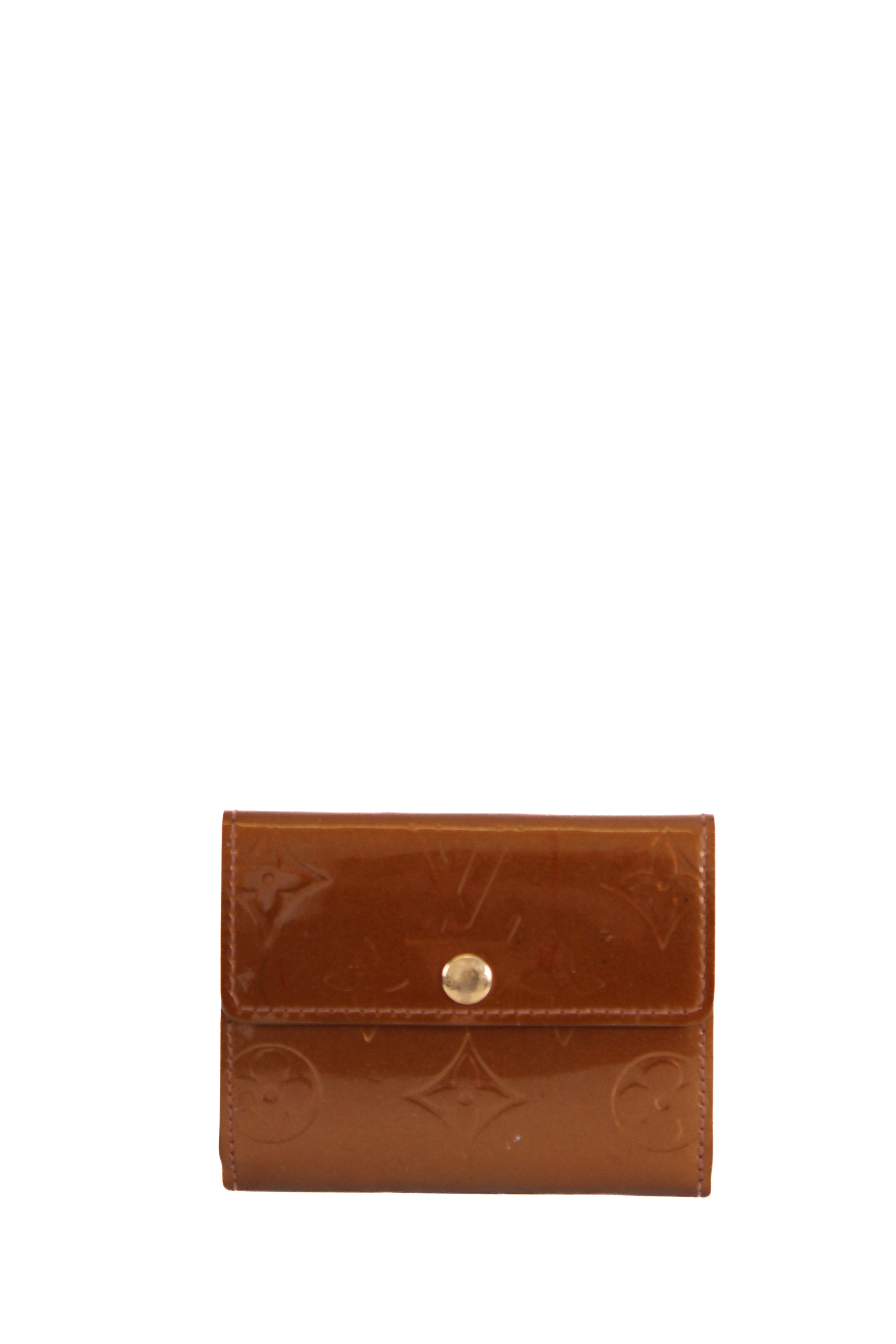 Louis Vuitton Monogram Vernis Coin Wallet Bronze