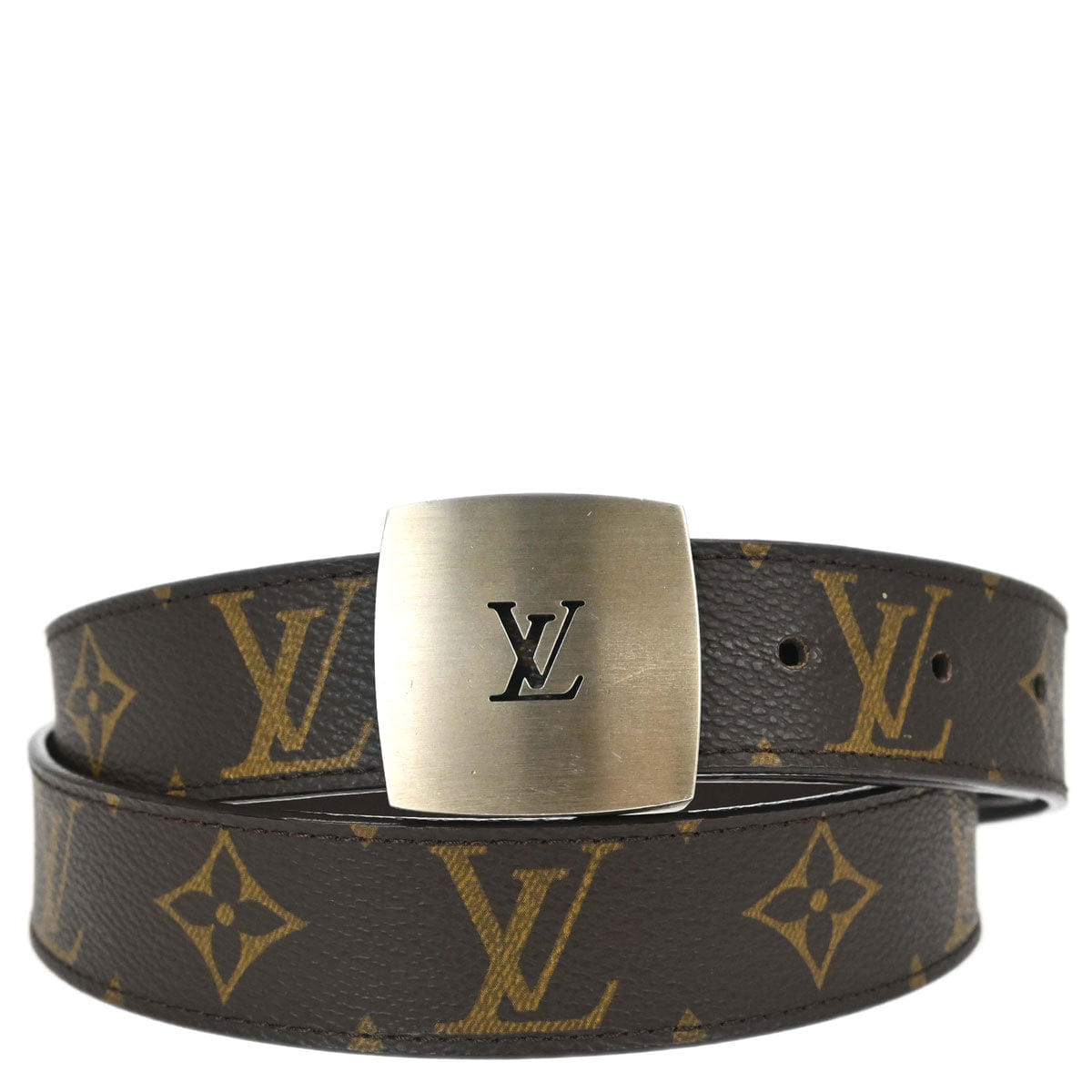 Louis Vuitton Monogram Ceinture LV Cut Belt M6888S #100/40 Small Good