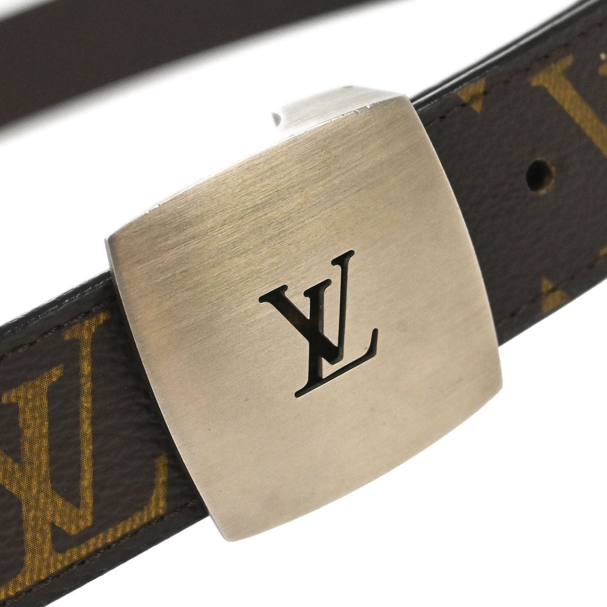 Louis Vuitton Monogram Ceinture LV Cut Belt M6888S #100/40 Small Good