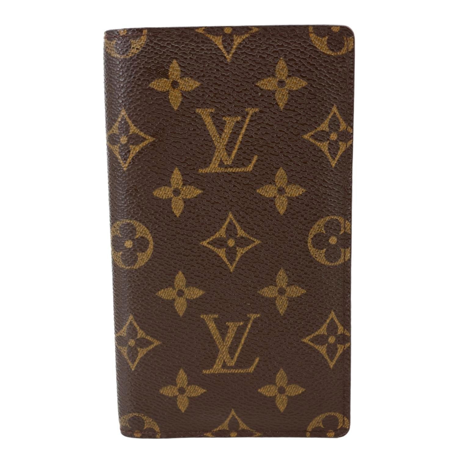 LOUIS VUITTON Monogram Canvas Long Wallet Brown