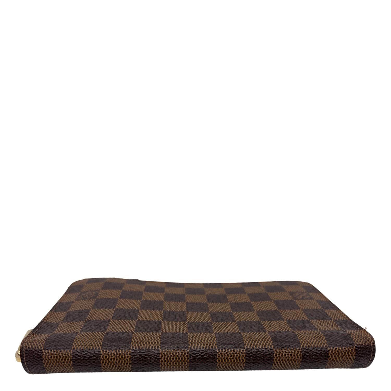 LOUIS VUITTON Damier Ebene Organizer Wallet Brown