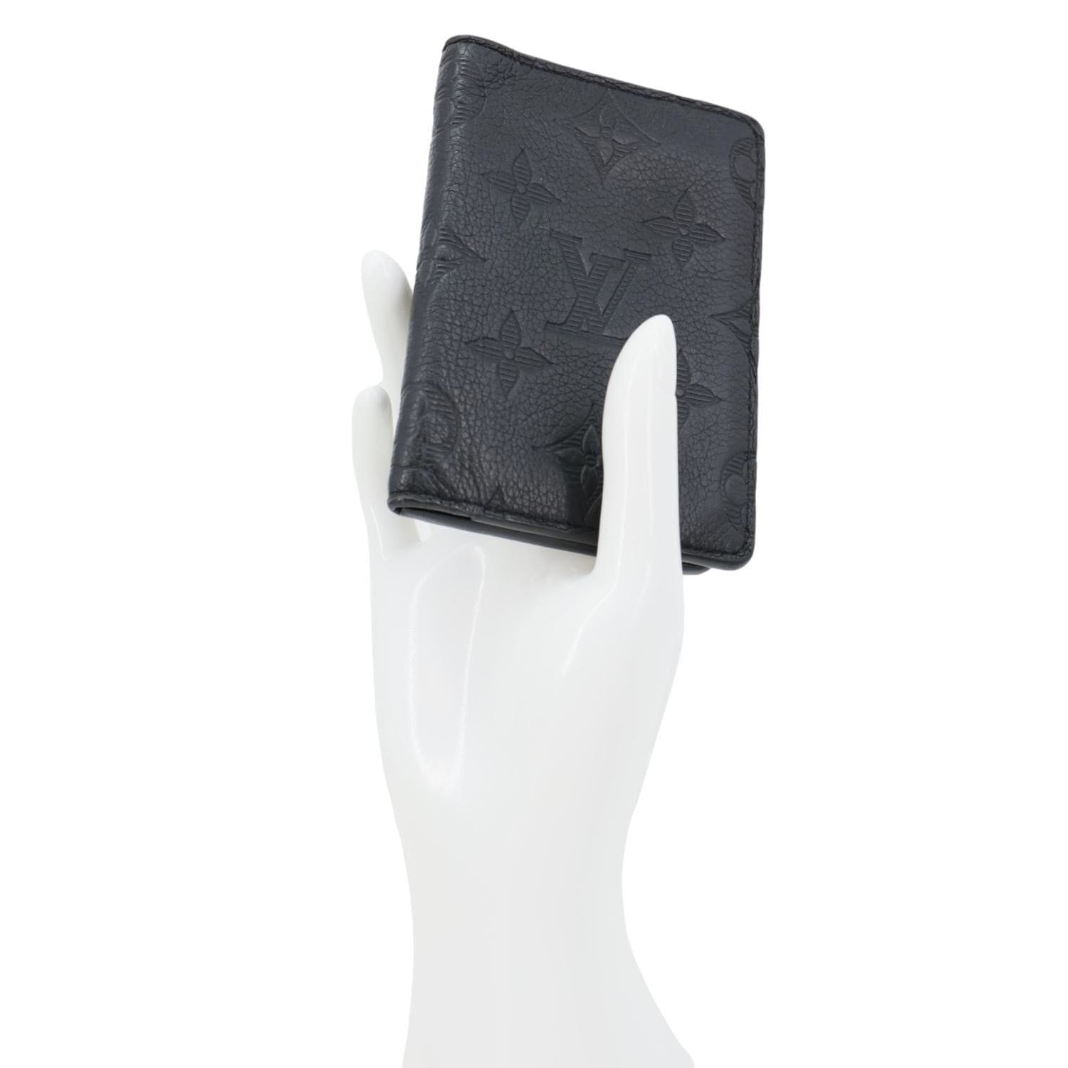 LOUIS VUITTON Monogram Shadow Pocket Organizer Black