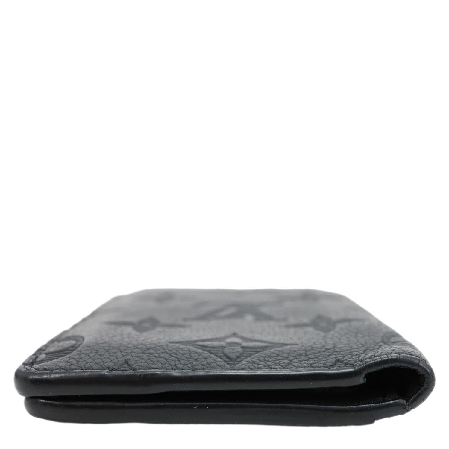 LOUIS VUITTON Monogram Shadow Pocket Organizer Black