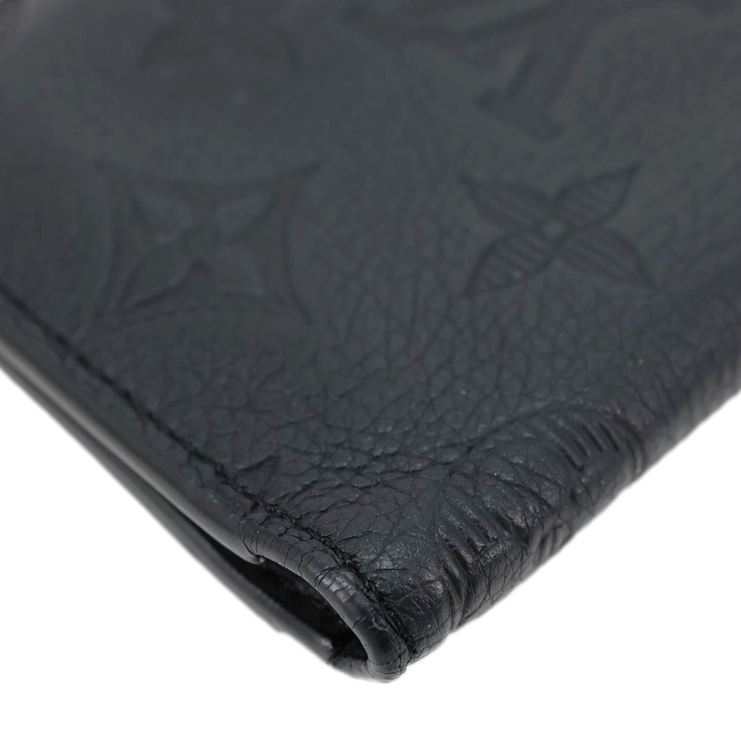 LOUIS VUITTON Monogram Shadow Pocket Organizer Black