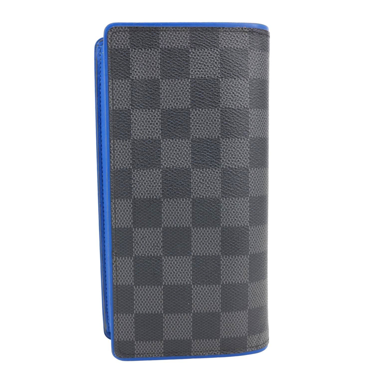LOUIS VUITTON Brazza Damier Graphite Bifold Wallet Black