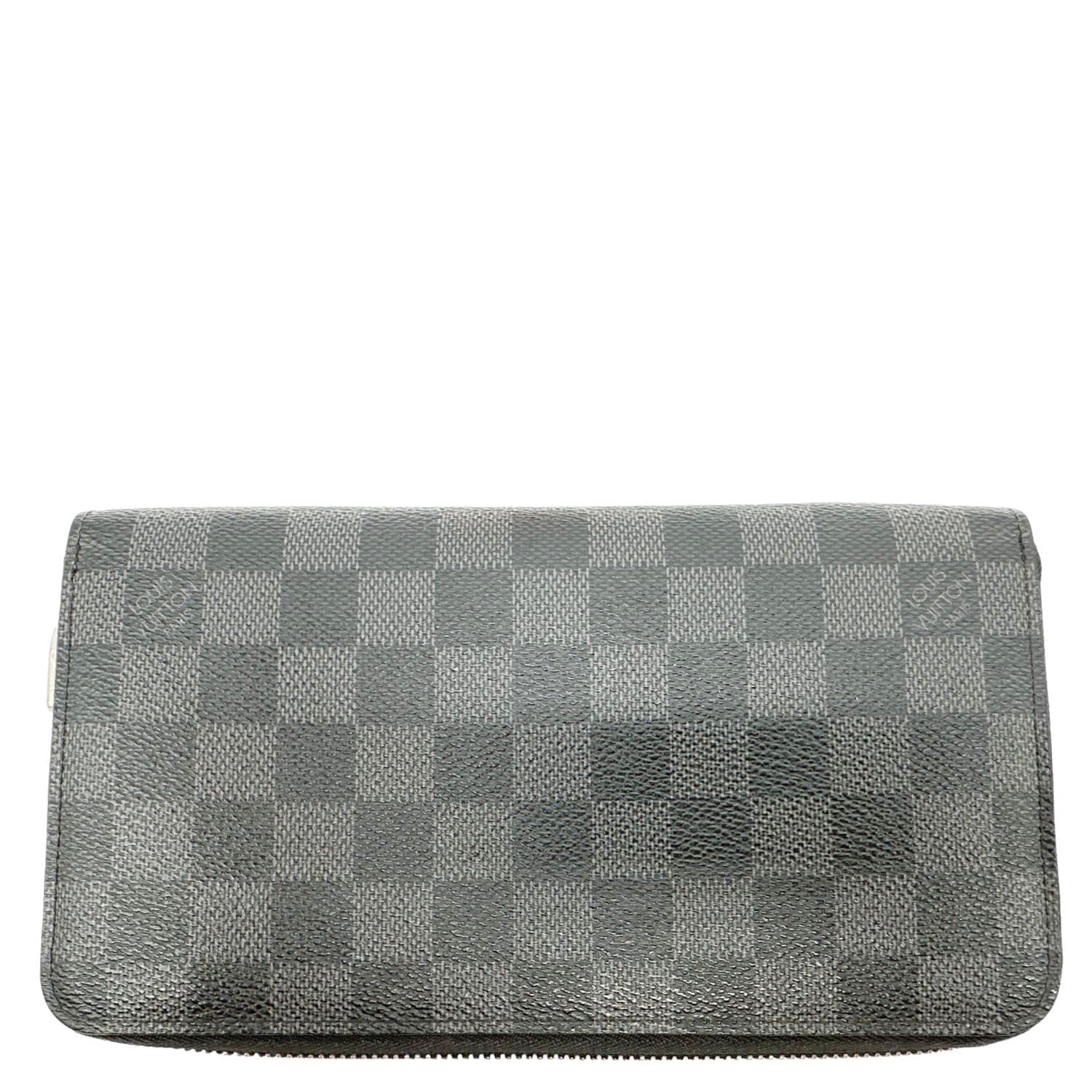 Louis Vuitton Trunks And Lock Damier Graphite Zippy Organizer Wallet Black