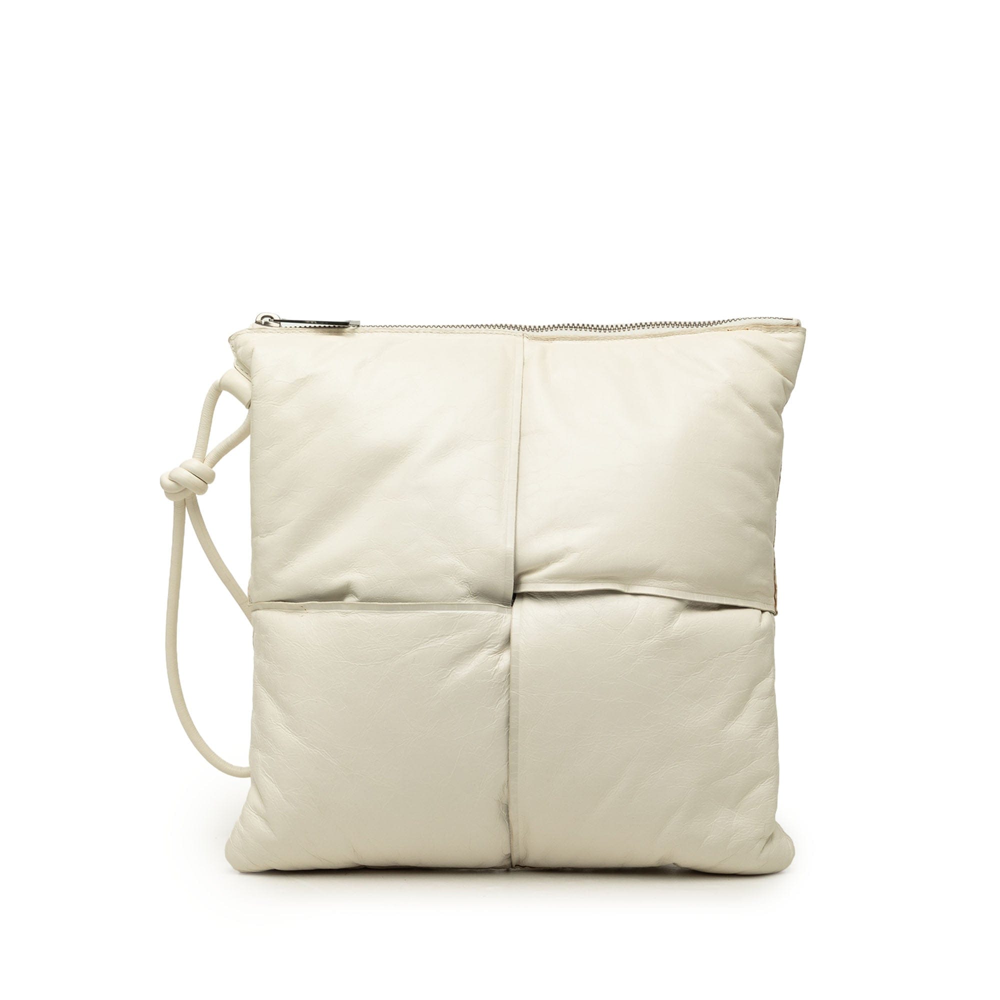 Bottega Veneta Nappa Maxi Intrecciato Padded Square Wristlet Pouch