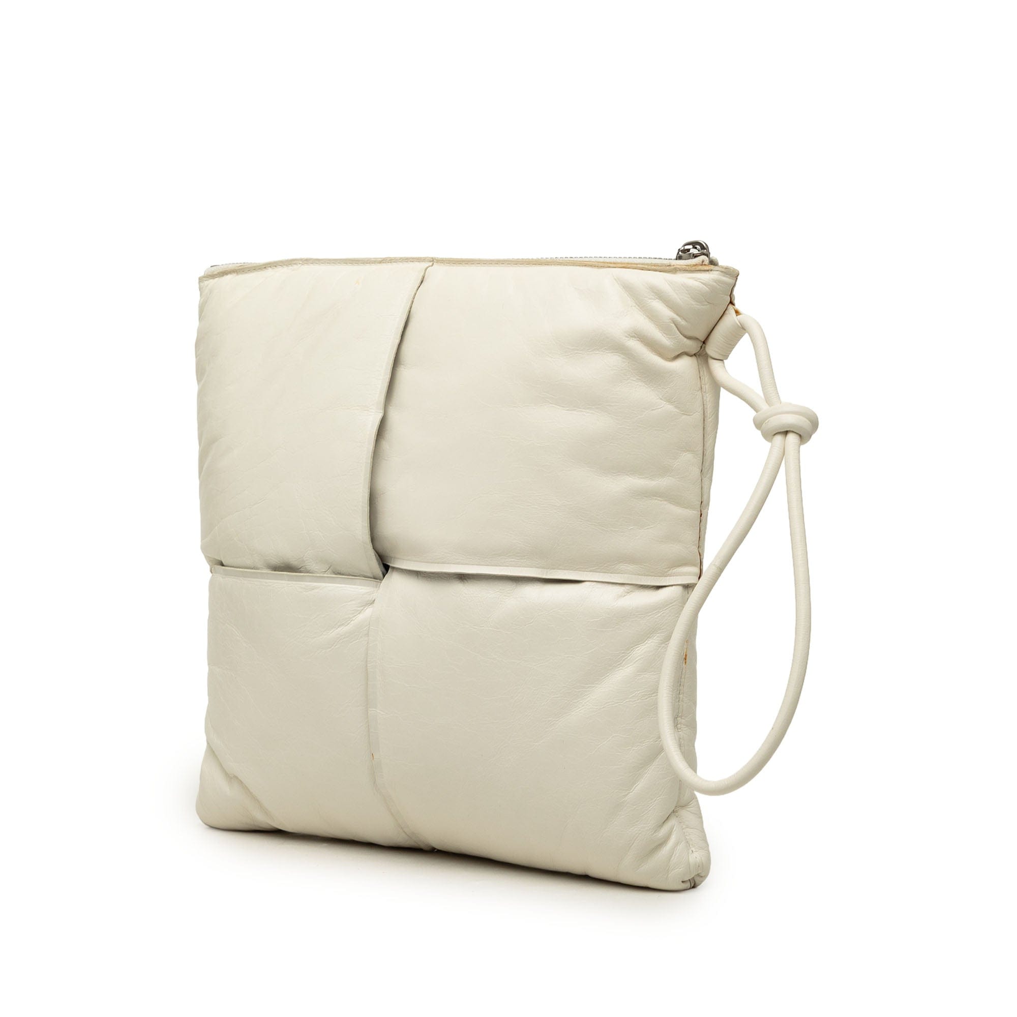 Bottega Veneta Nappa Maxi Intrecciato Padded Square Wristlet Pouch