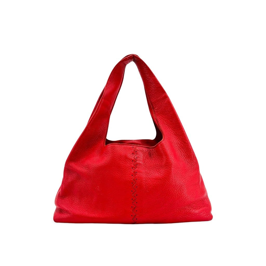 Bottega Veneta Stitched Leather Hobo Bag