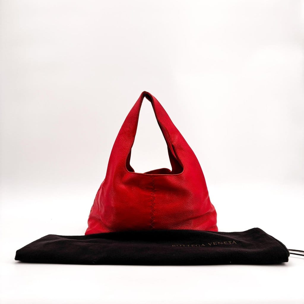 Bottega Veneta Stitched Leather Hobo Bag