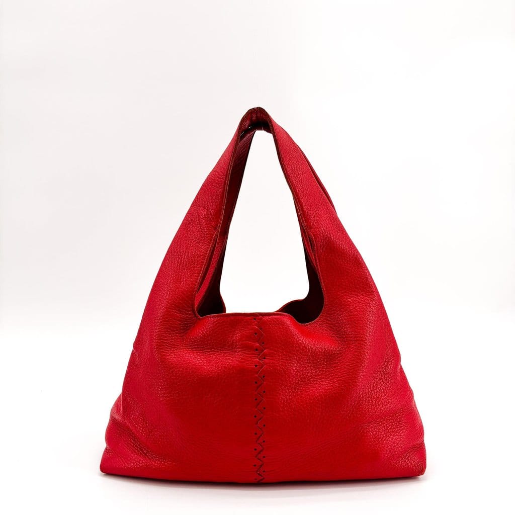 Bottega Veneta Stitched Leather Hobo Bag