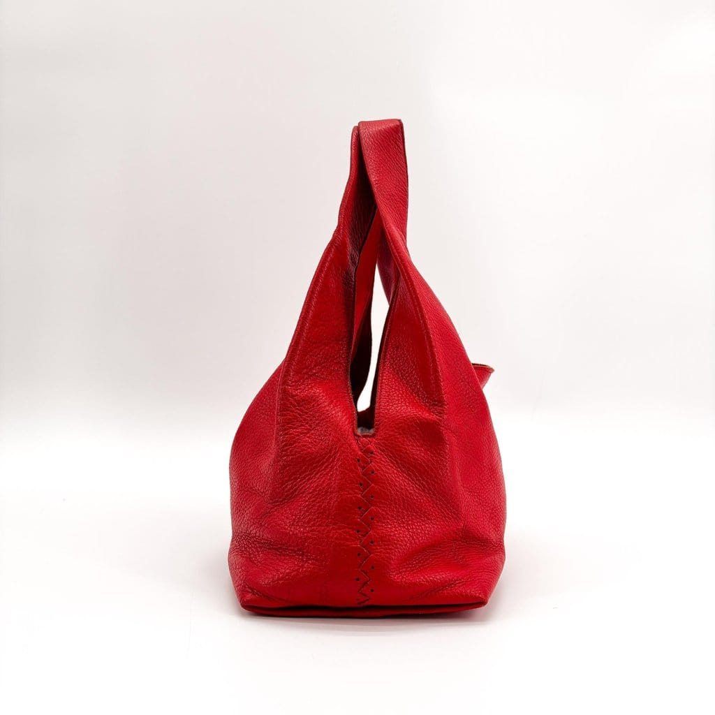 Bottega Veneta Stitched Leather Hobo Bag