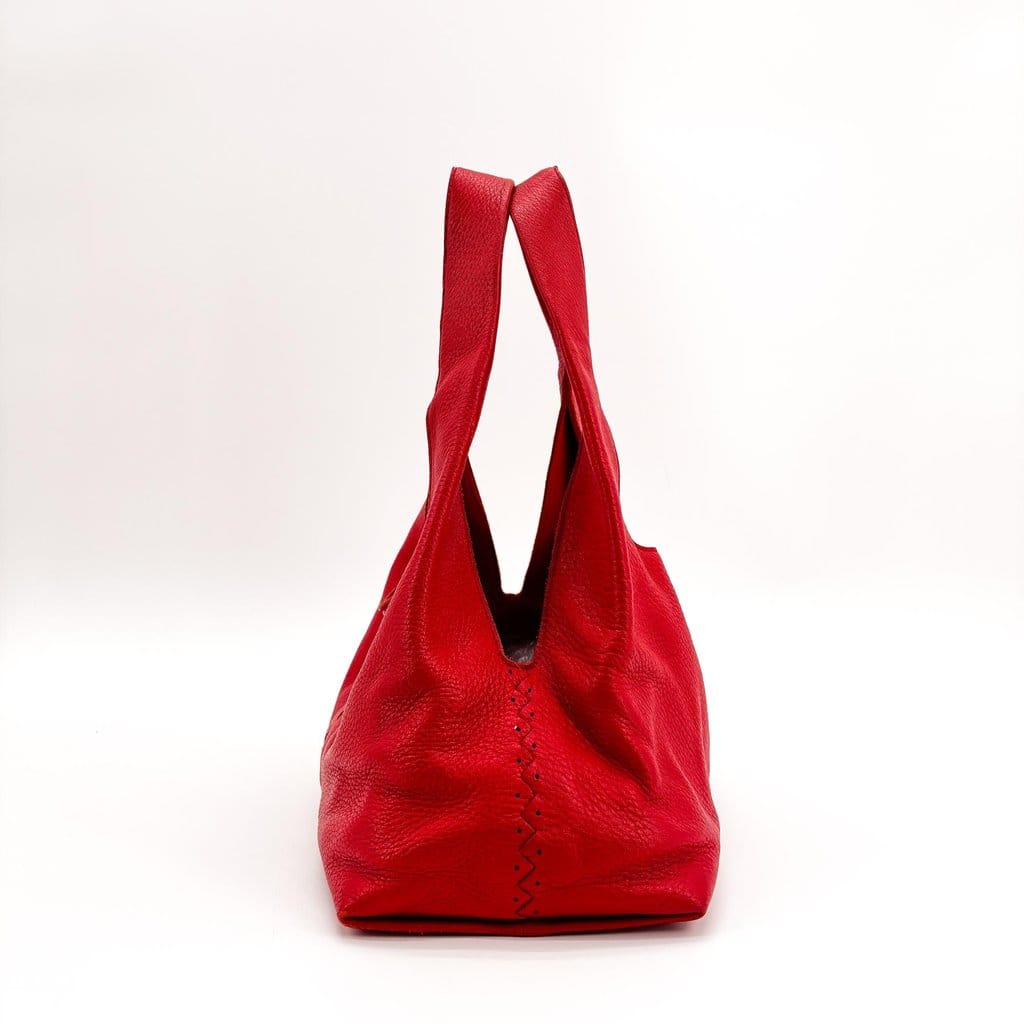 Bottega Veneta Stitched Leather Hobo Bag