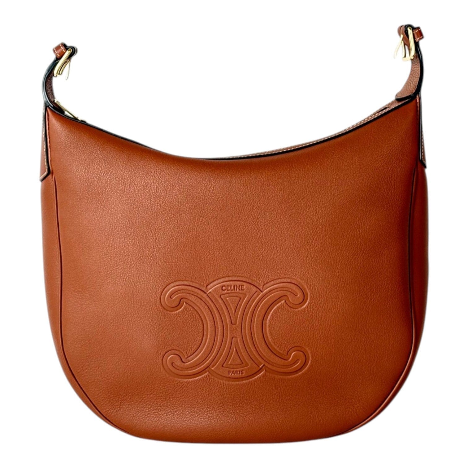 Celine Brown Triomphe Hobo Bag