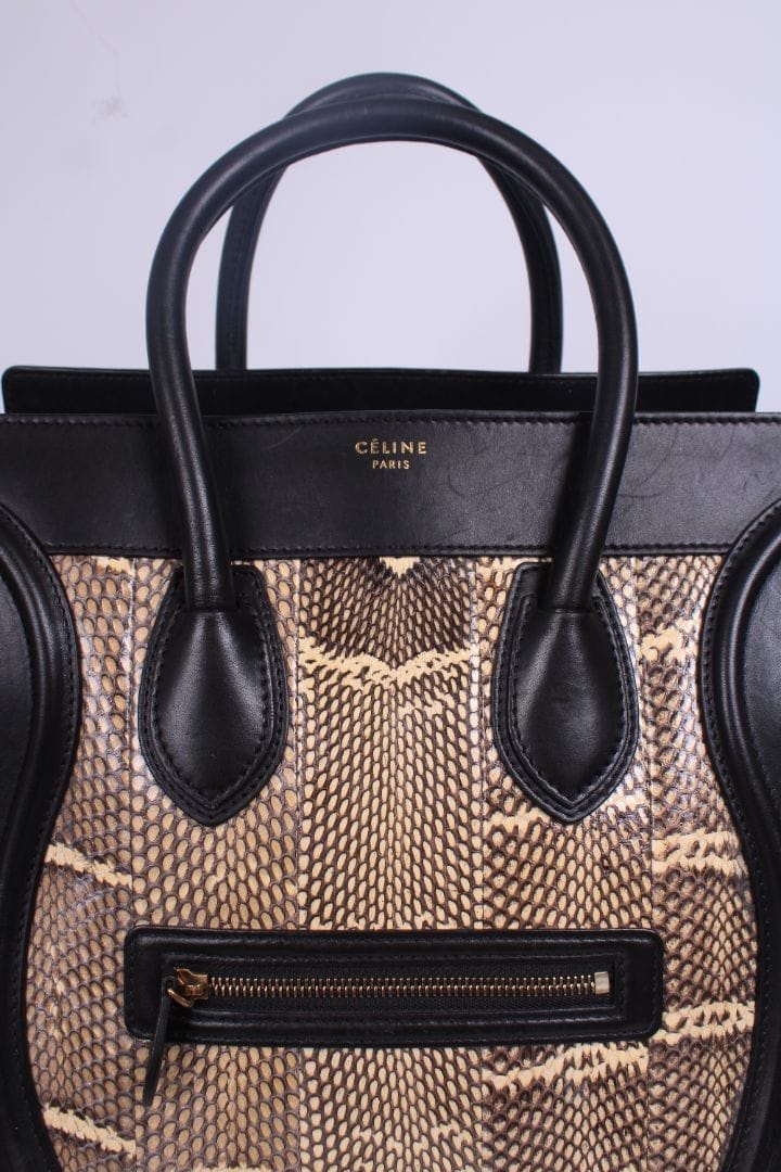 Celine Phantom Luggage Python