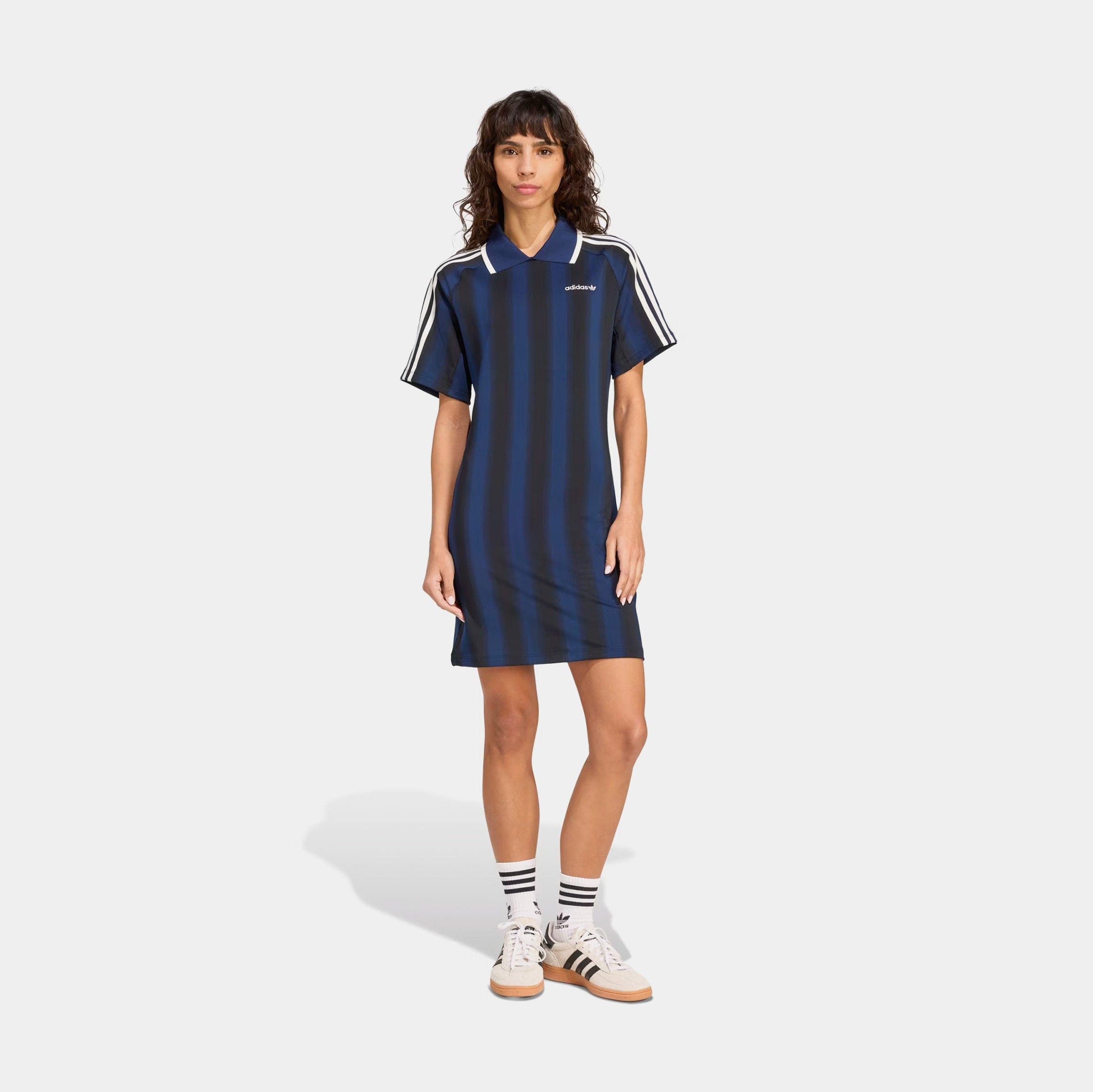 adidas Soccer Inspired Graphic Womens Dress (Night Indigo)