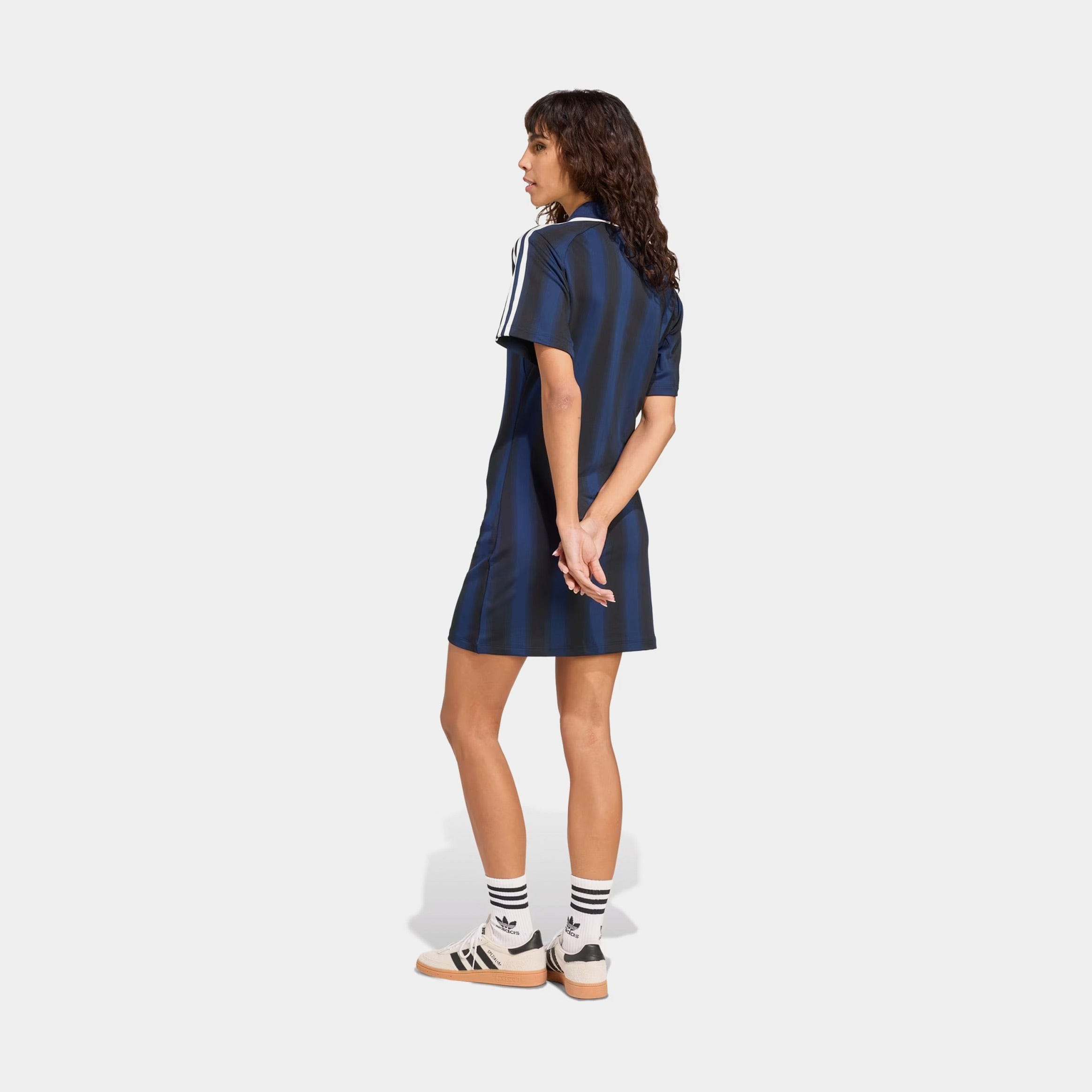 adidas Soccer Inspired Graphic Womens Dress (Night Indigo)