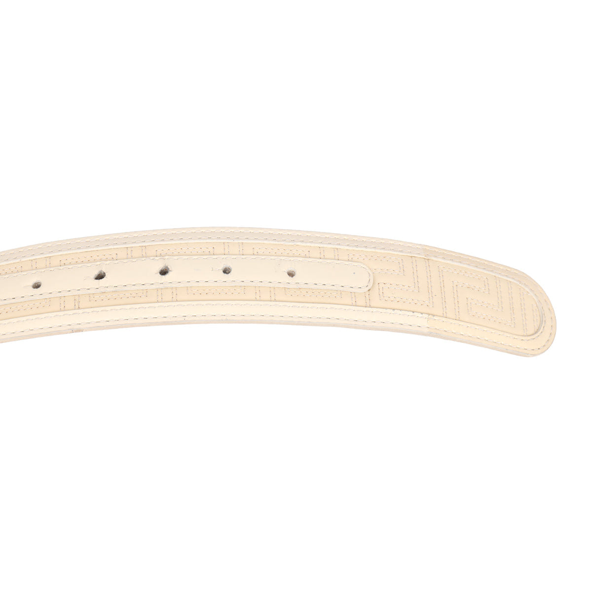 VERSACE SIZE 90 cm/ 36 INCHES GOLD - TONE BUCKLE BELT