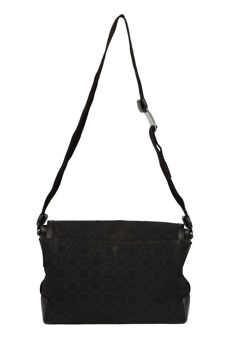 Versace Black Signature Messenger Bag
