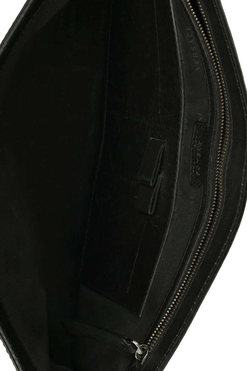 Versace Black Signature Messenger Bag