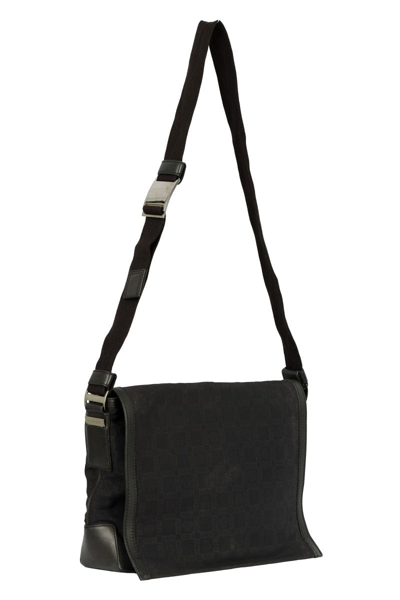Versace Black Signature Messenger Bag