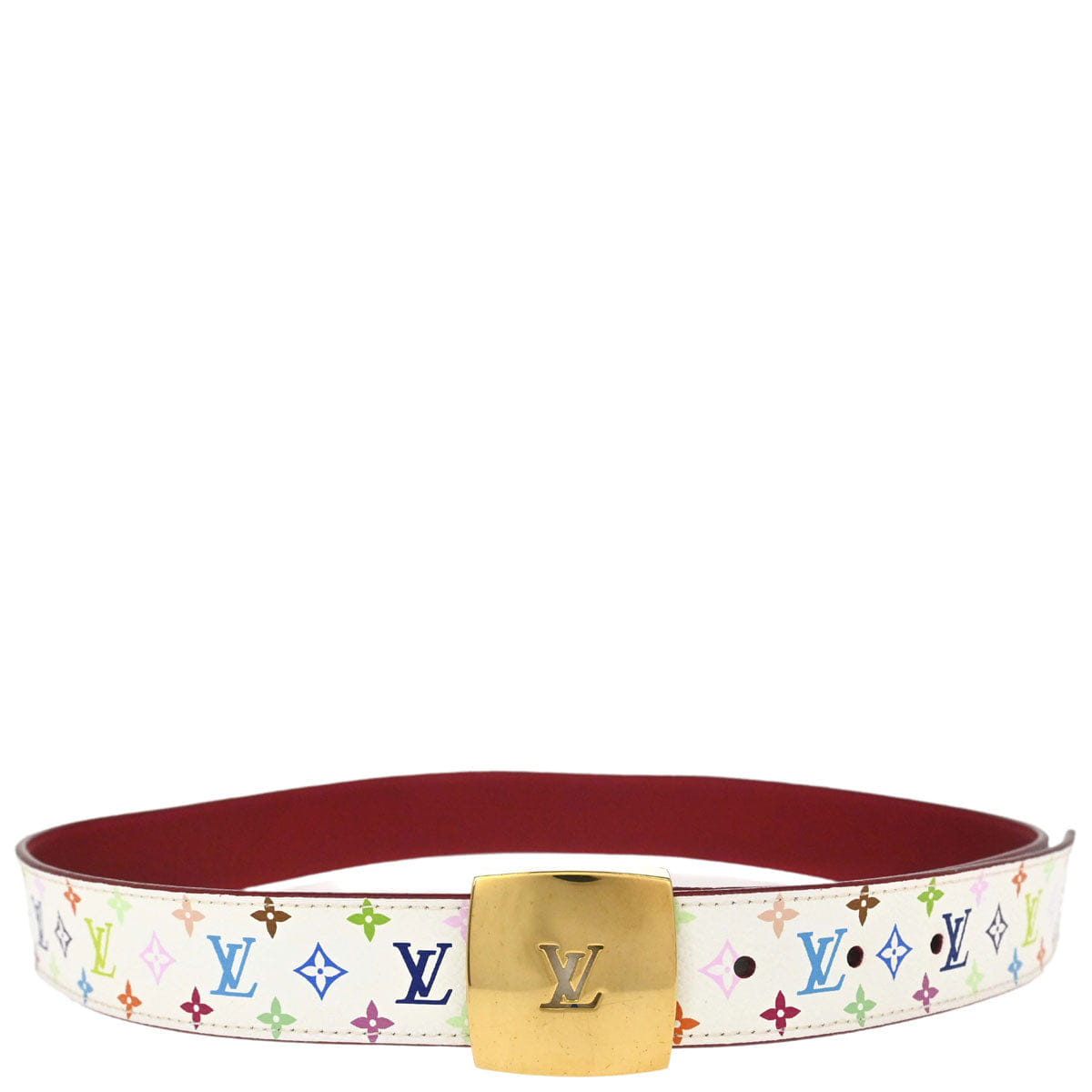 Louis Vuitton Multicolor Ceinture Belt M9682W #80/32 Small Good