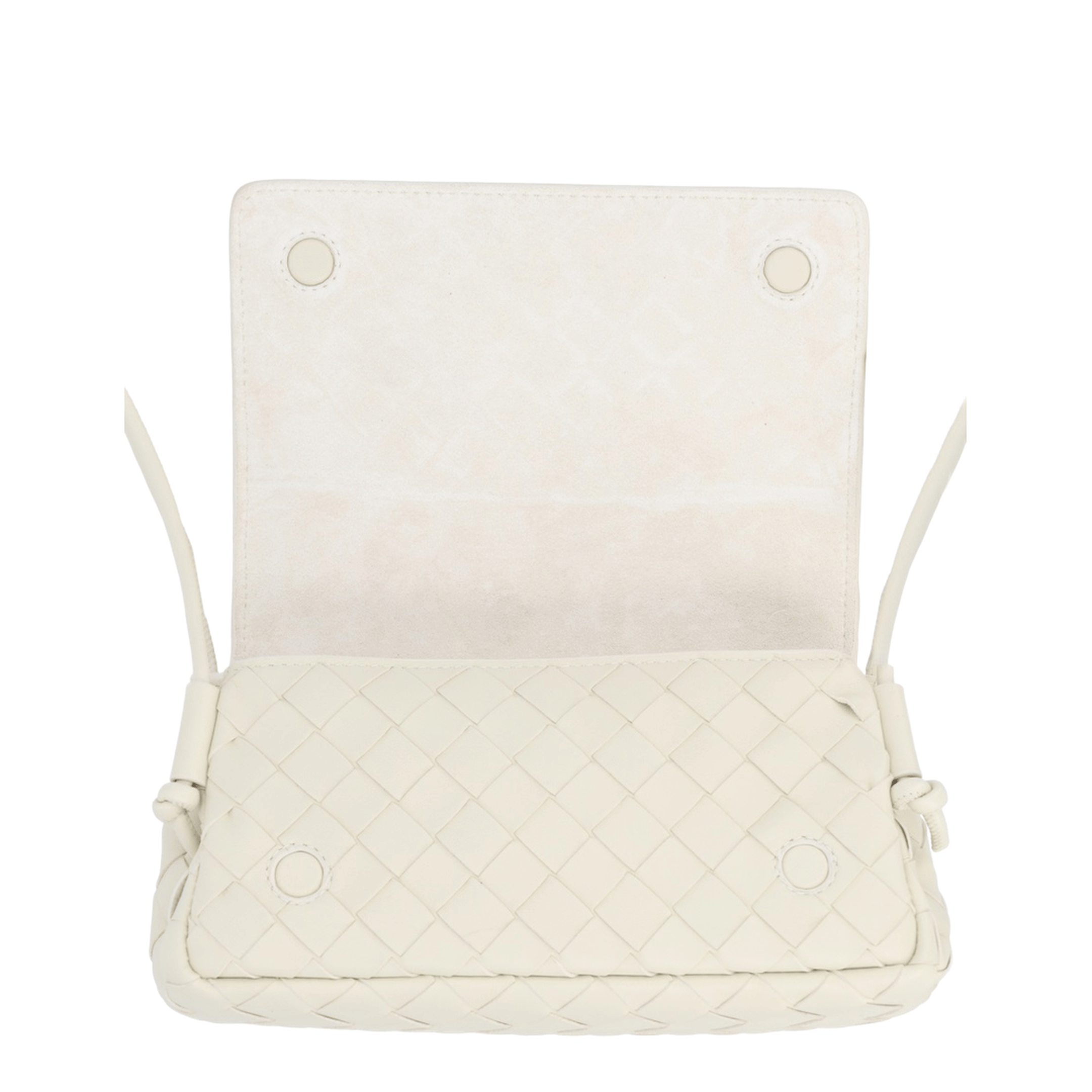 Bottega Veneta Notturno Intrecciato Nappa Crossbody - Sea Salt