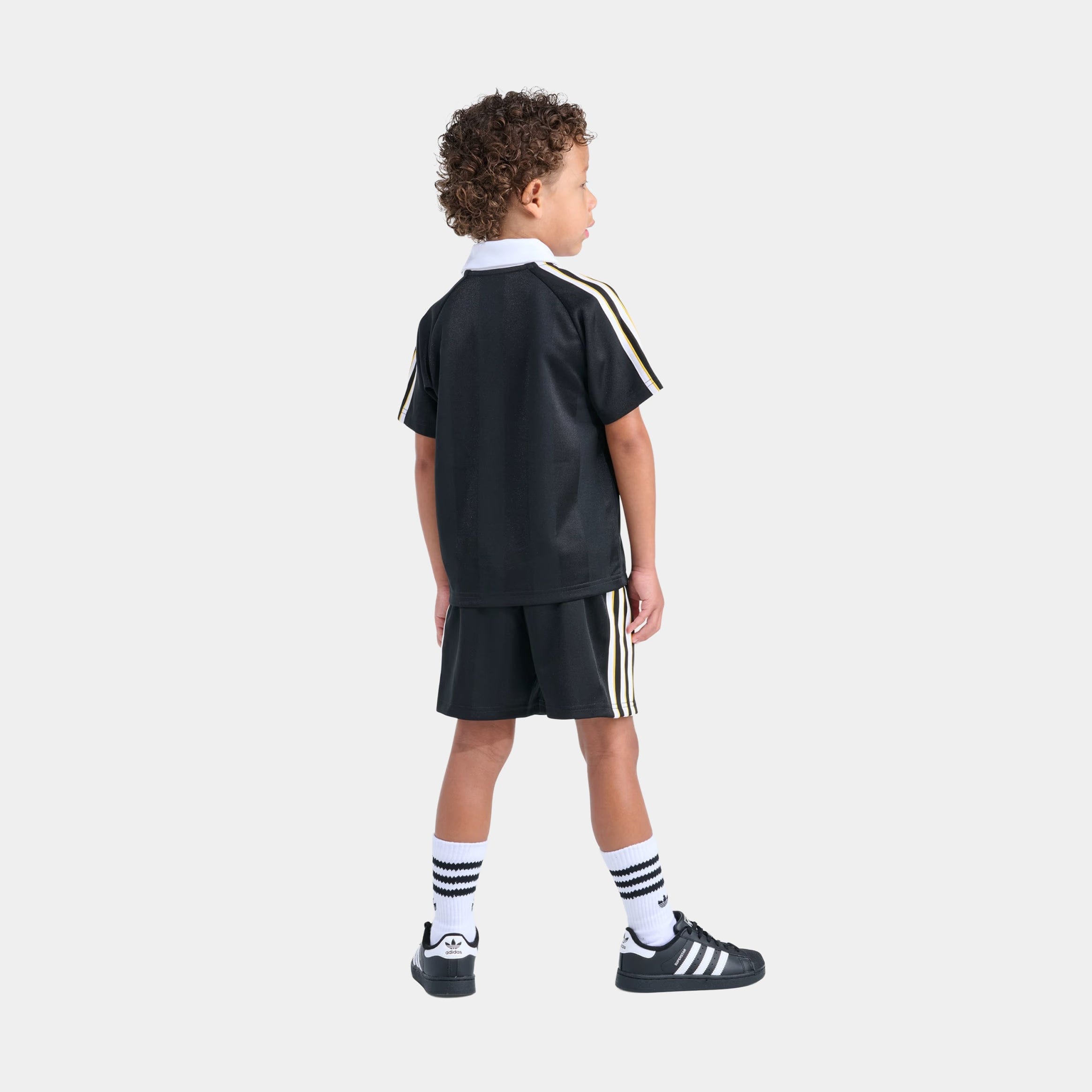 adidas Archive Jersey Short Preschool Set (Black)