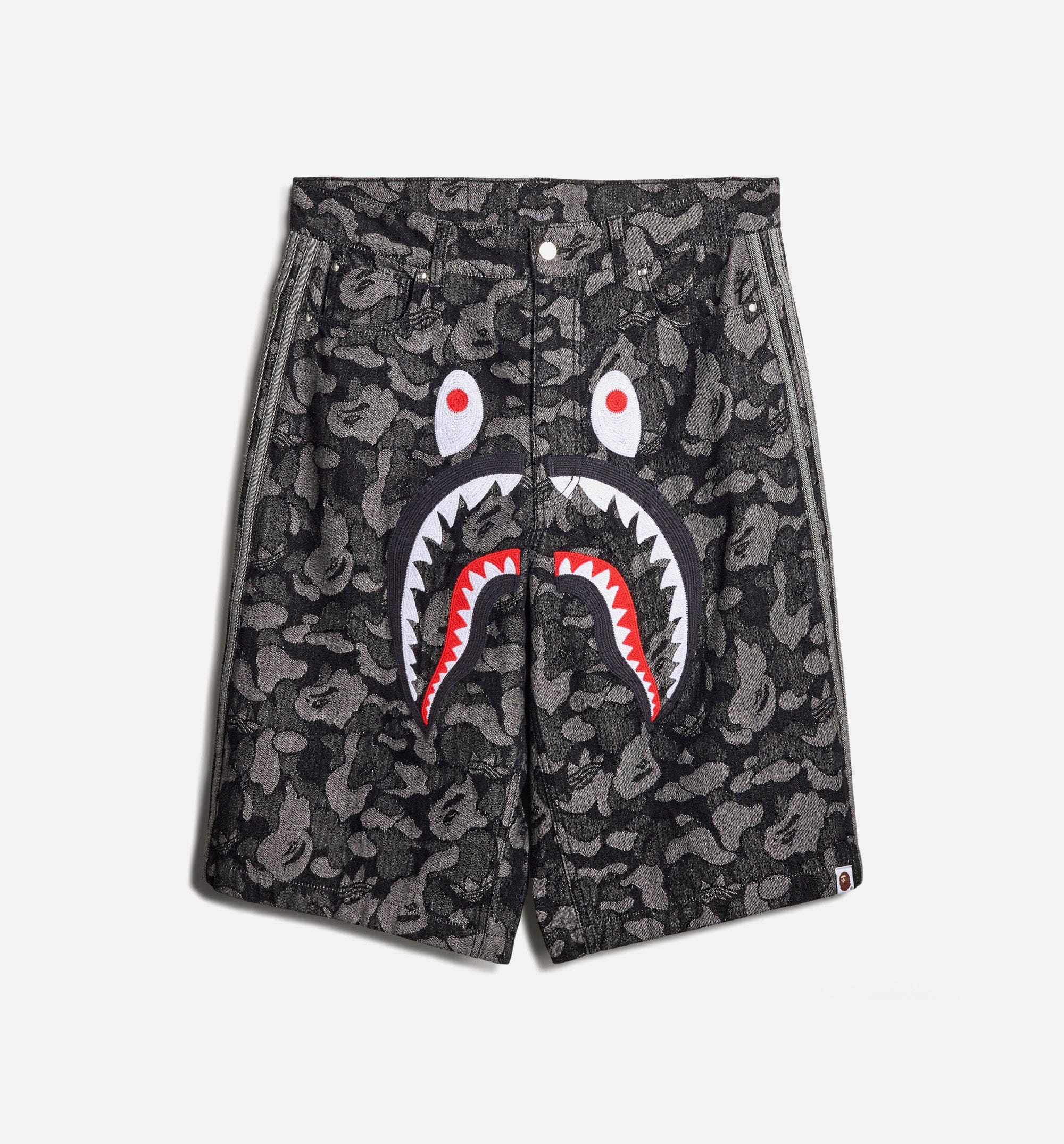 adidas Bape Shark Denim Mens Short - Black