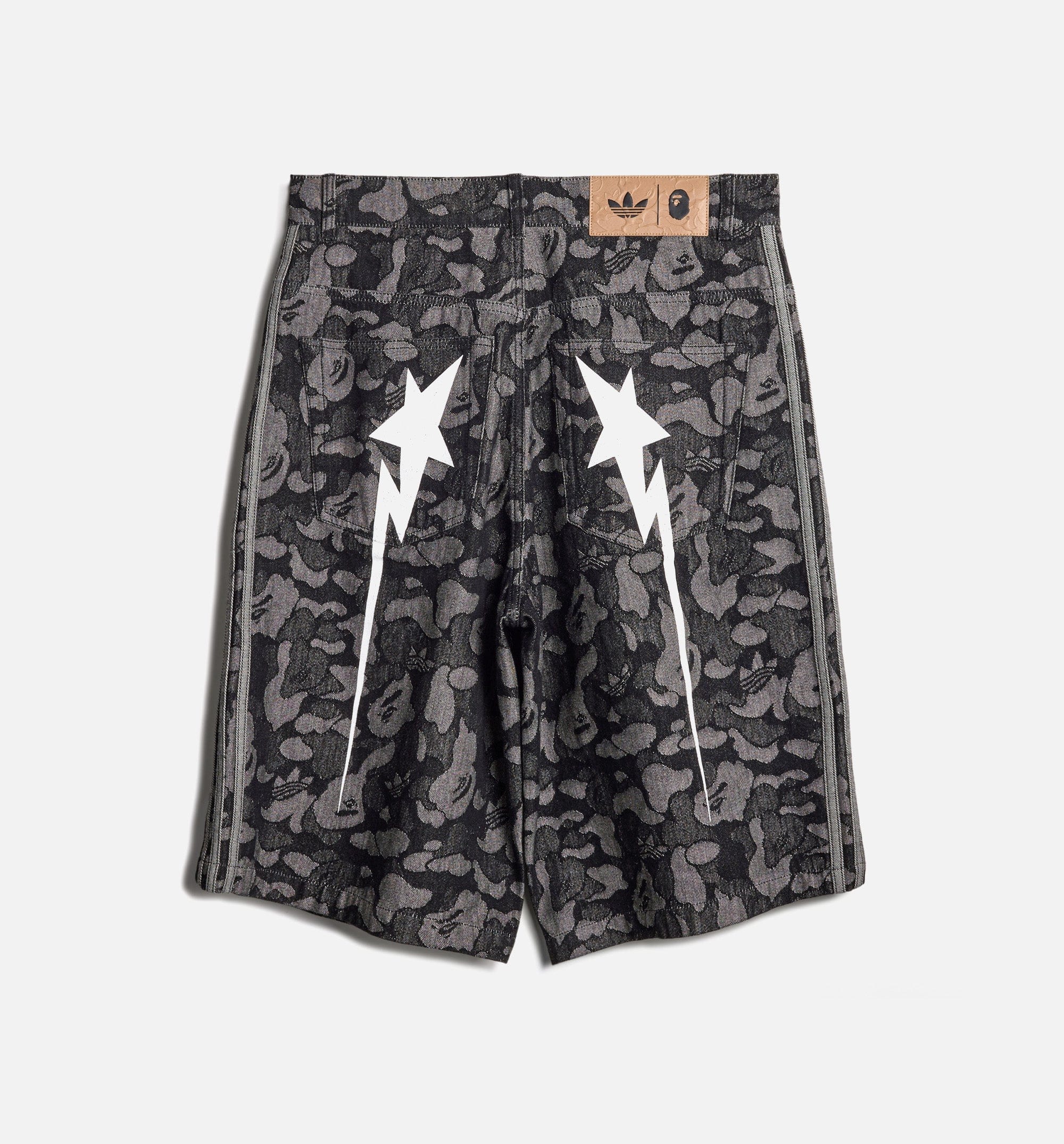 adidas Bape Shark Denim Mens Short - Black