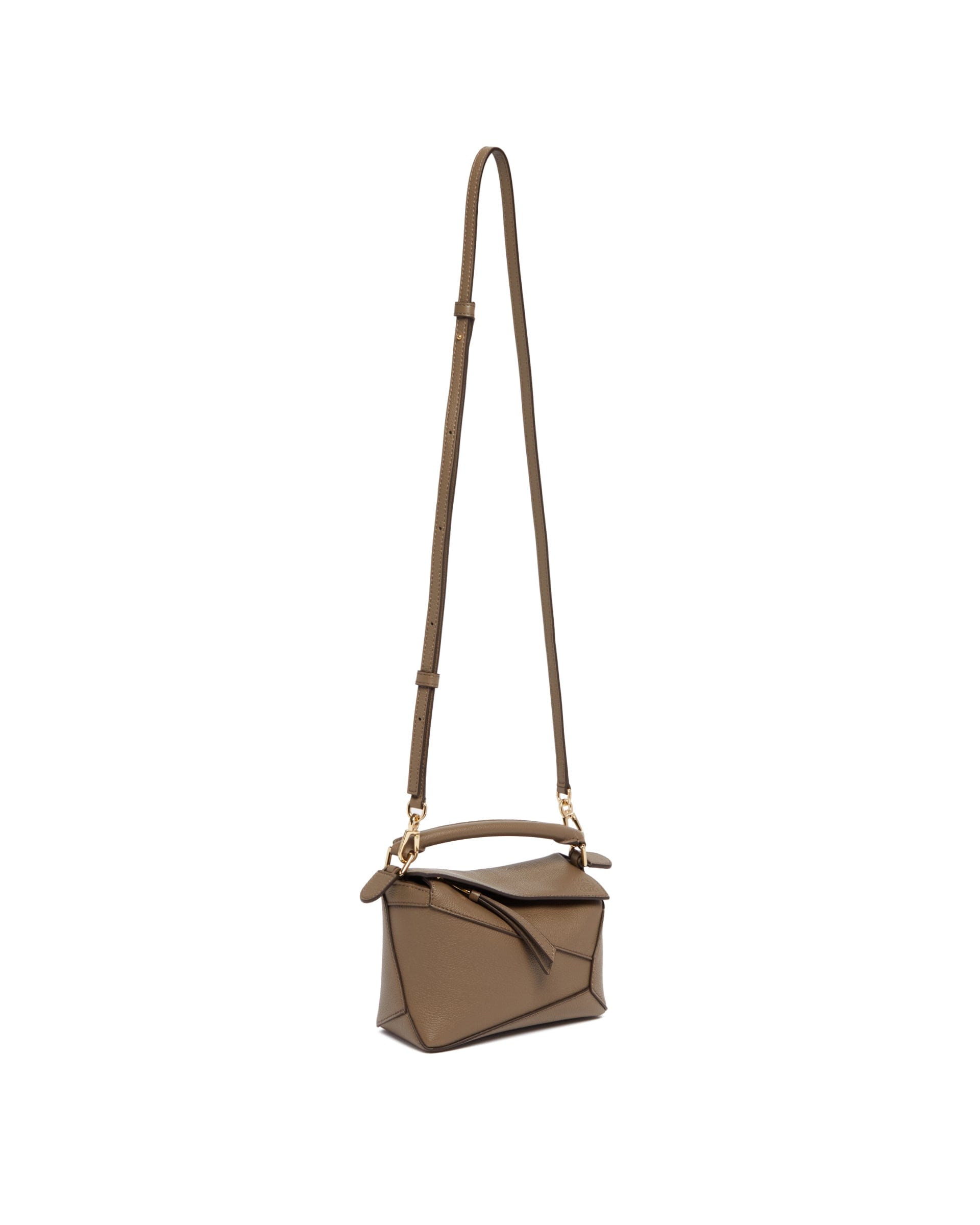 Loewe Borsa Mini Puzzle In Pelle Marrone