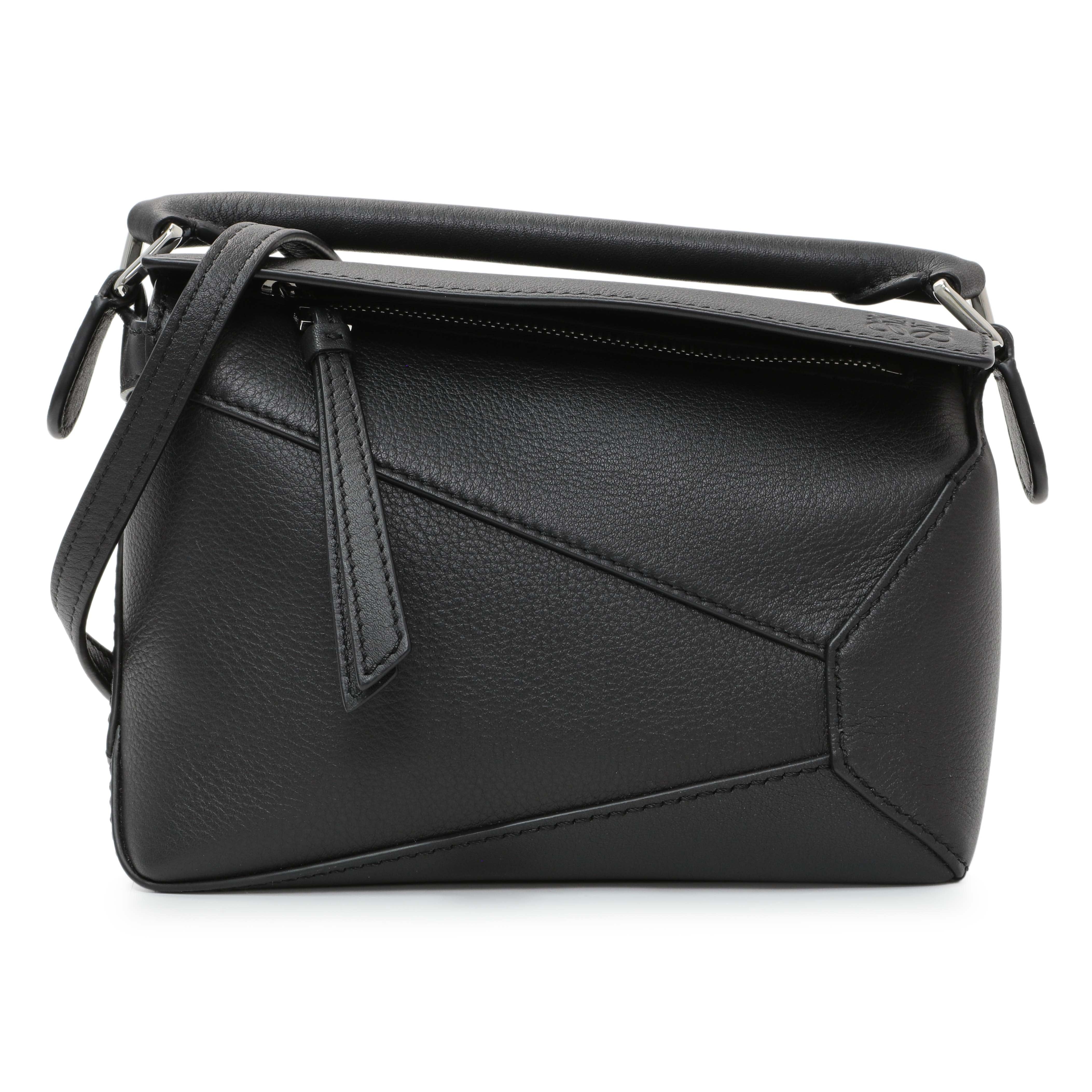 Loewe Black Calfskin Mini Puzzle Bag