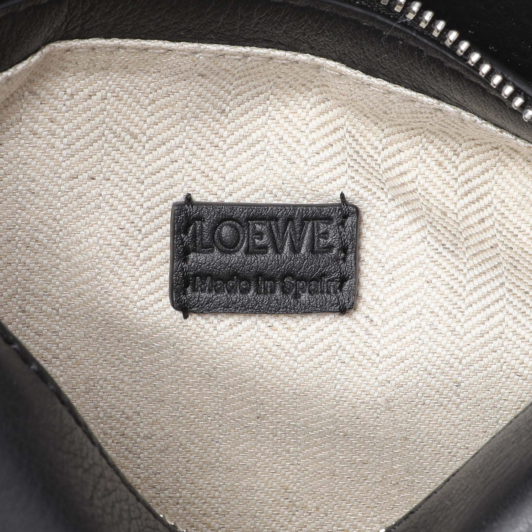 Loewe Black Calfskin Mini Puzzle Bag