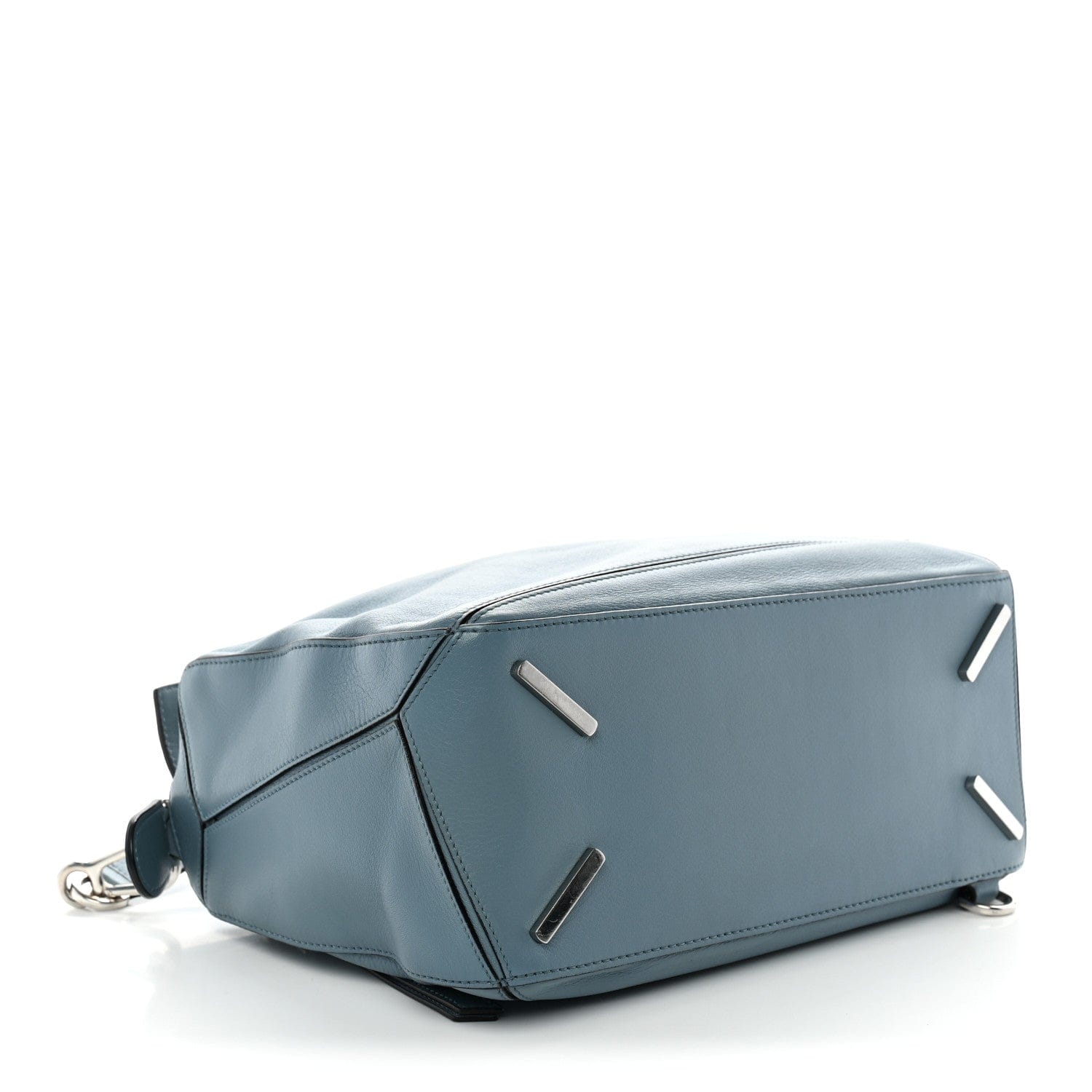 Loewe Calfskin Medium Puzzle Bag Stone Blue