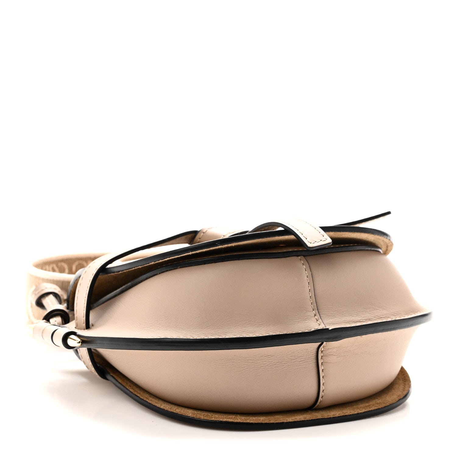 Loewe Calfskin Jacquard Mini Gate Dual Bag Clay
