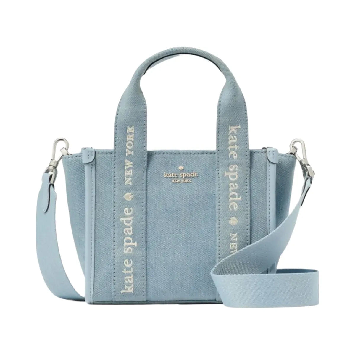 Kate Spade Kip Denim Mini Tote Blue Multicolor