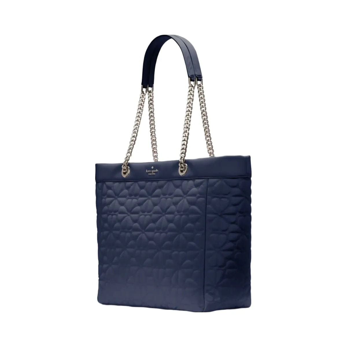 Kate Spade Flower Quilted Fabric XL Tote Parisian Navy