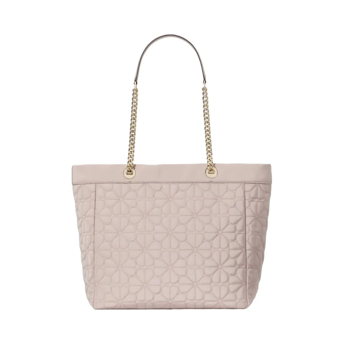 Kate Spade Flower Quilted Fabric XL Tote Cozy Grey