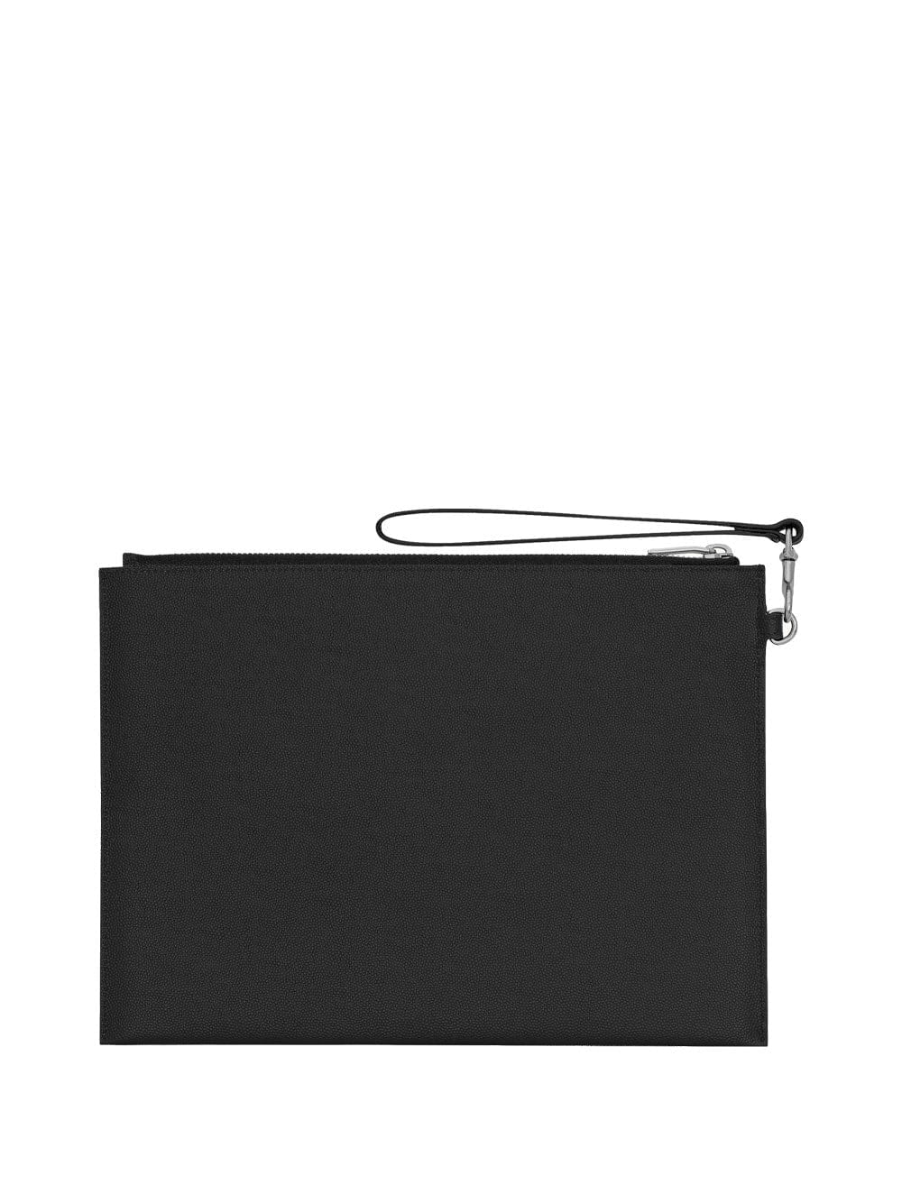 Saint Laurent Men Zipped Tablet Holder In Grain De Poudre - Leather