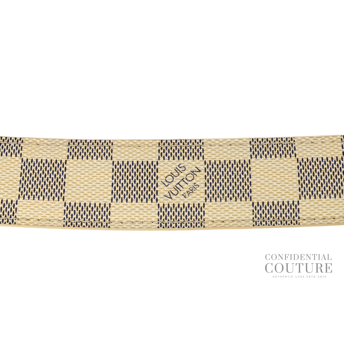 Louis Vuitton Damier Azur Voyage Belt | 34/85