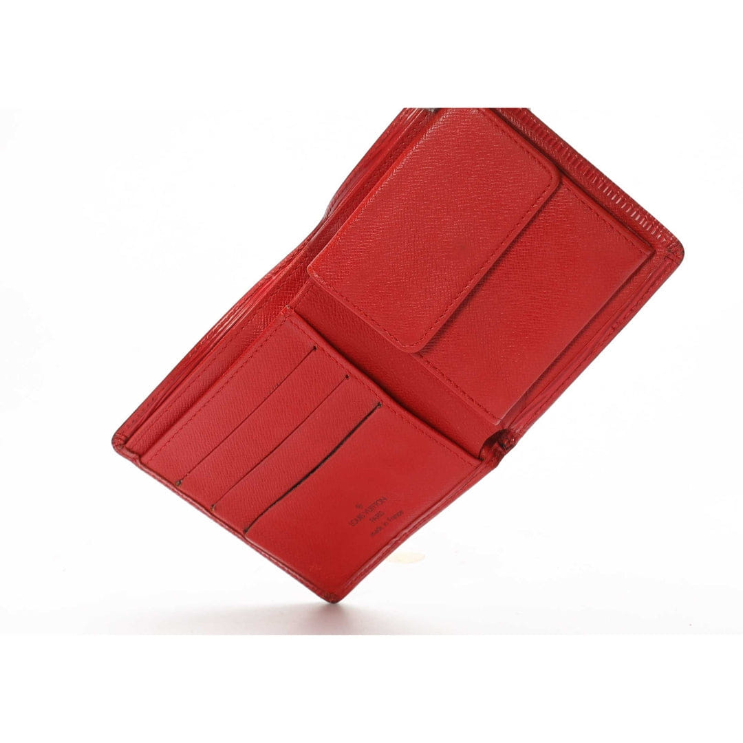 Louis Vuitton Red Epi Marco Wallet