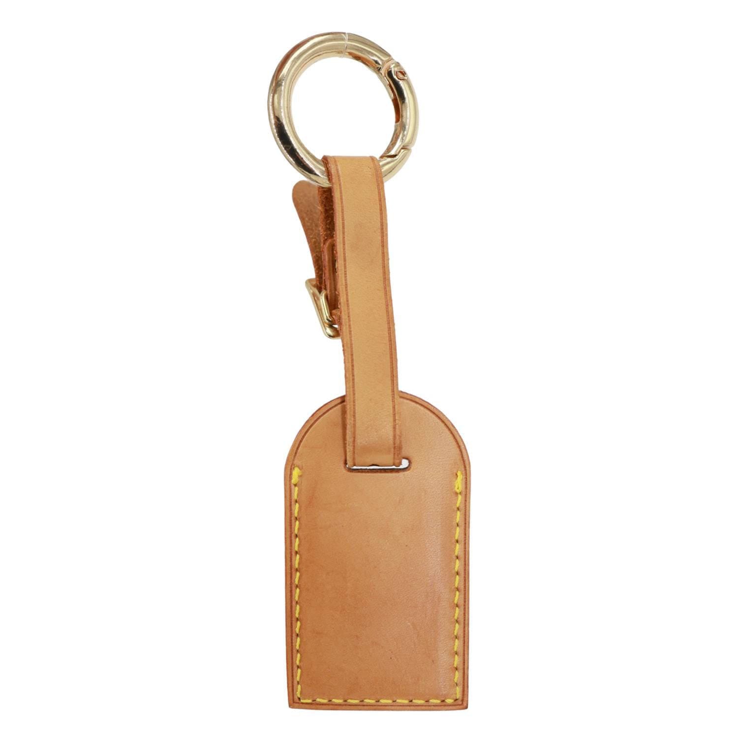 LOUIS VUITTON Vachetta Leather Luggage Tag Tan