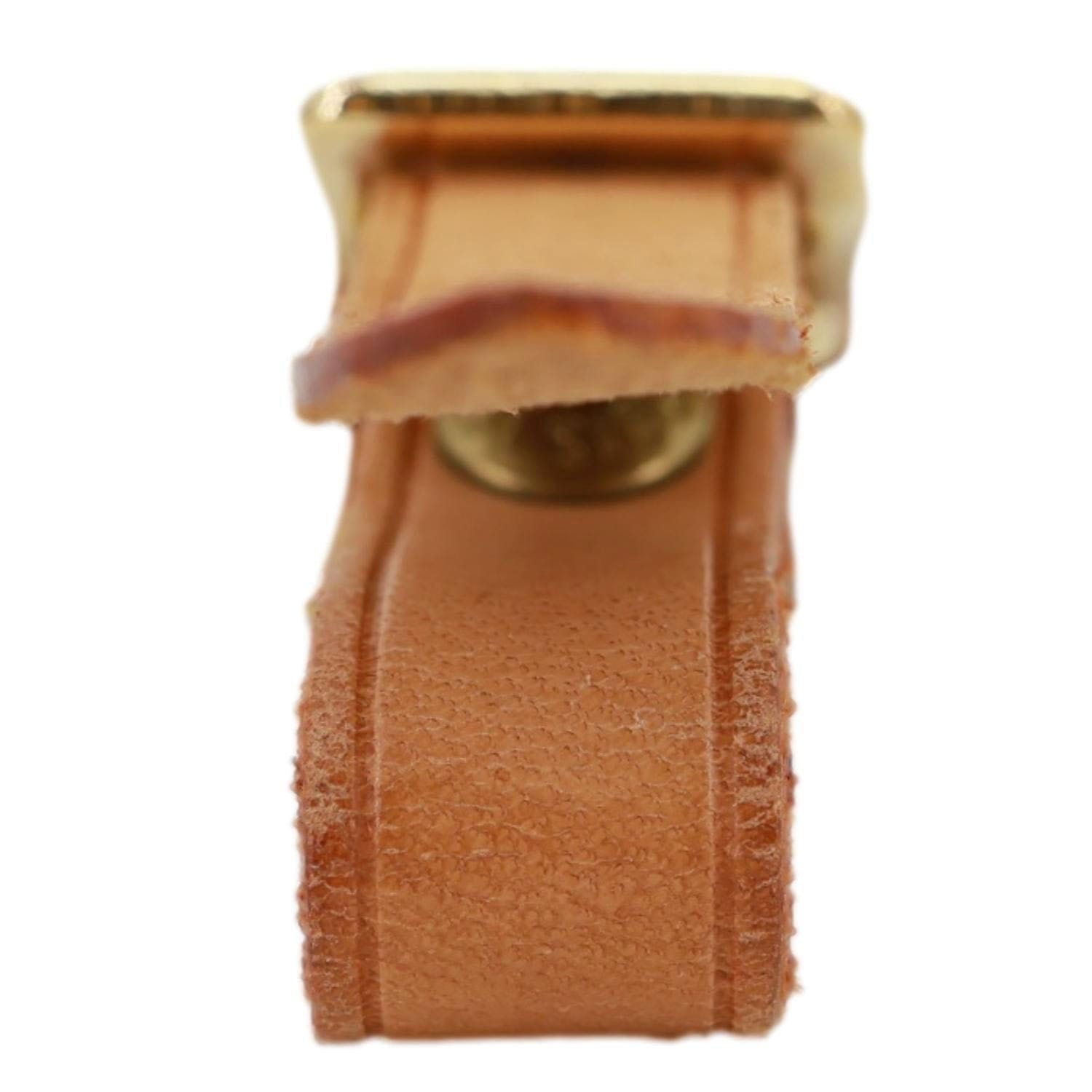 LOUIS VUITTON Vachetta Leather Luggage Tag Tan