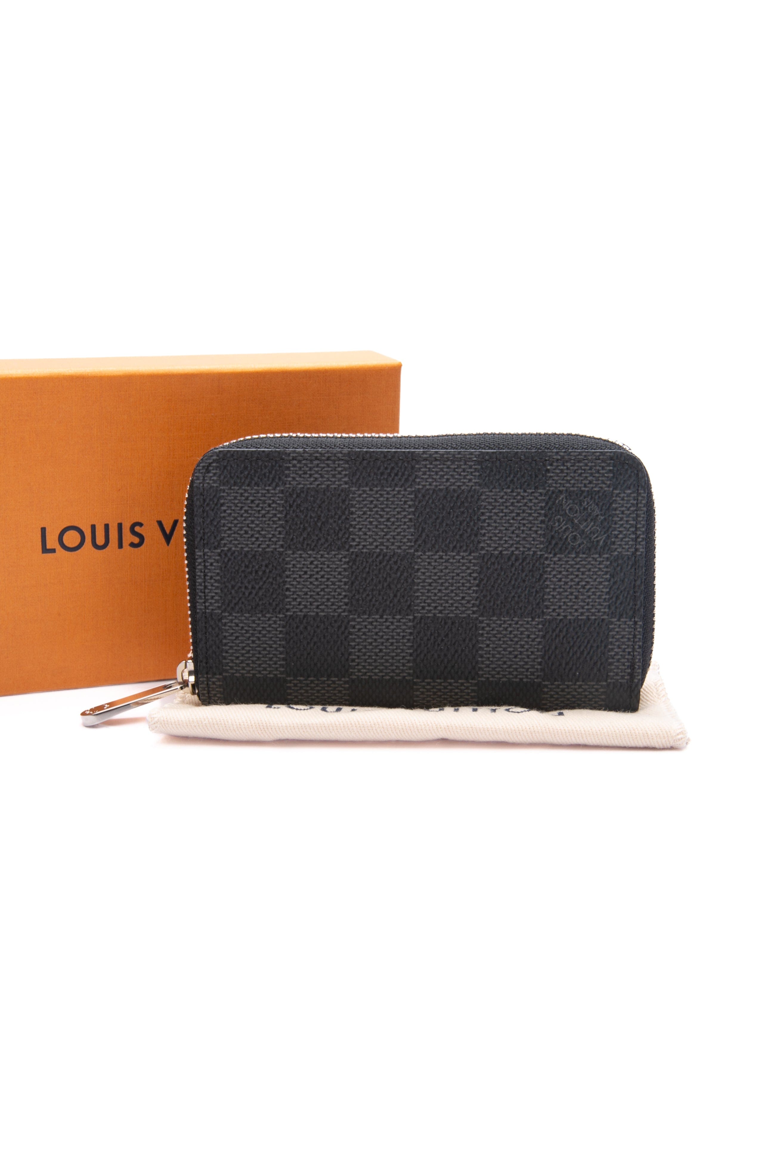 LOUIS VUITTON Damier Graphite Zippy Coin Purse
