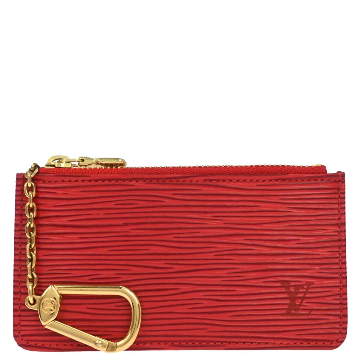 Louis Vuitton 2000 Red Epi Pochette Cles Coin Purse M63807