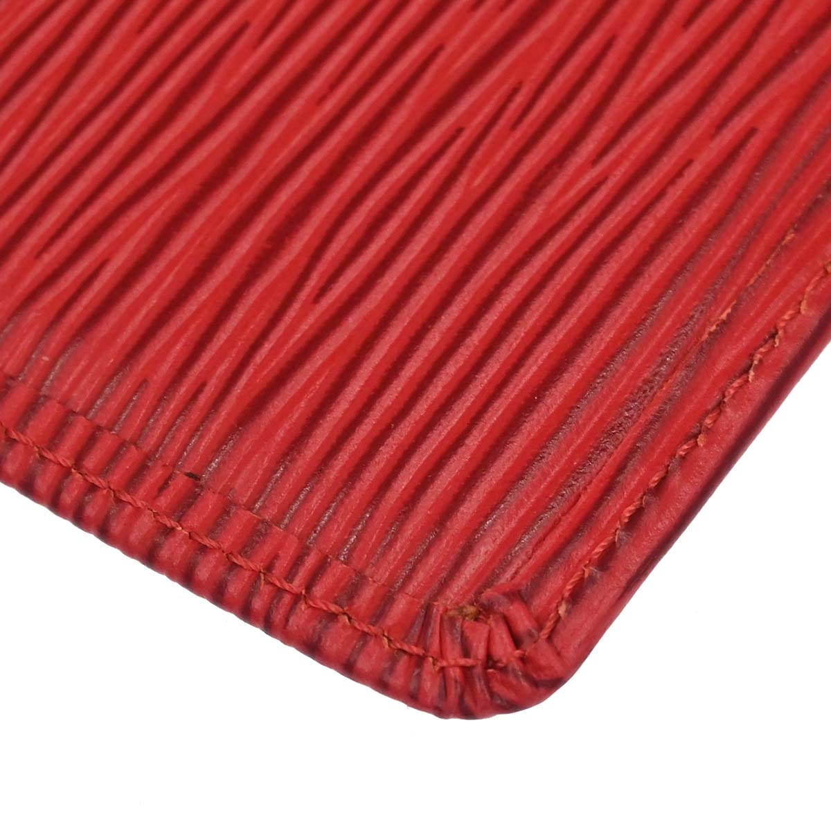 Louis Vuitton 2000 Red Epi Pochette Cles Coin Purse M63807