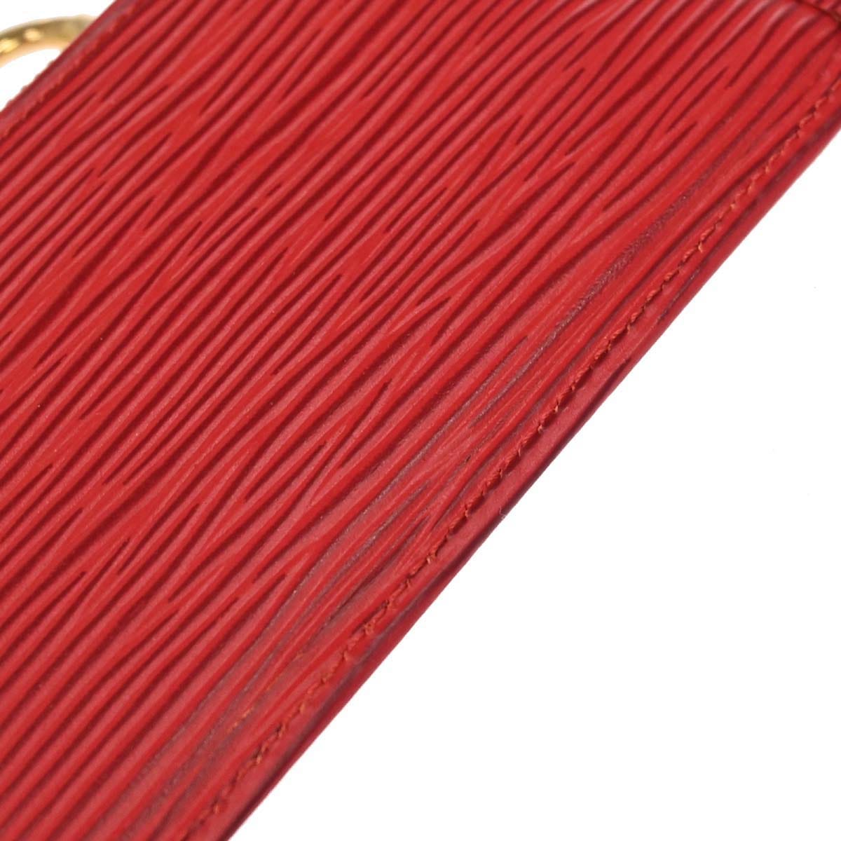 Louis Vuitton 2000 Red Epi Pochette Cles Coin Purse M63807