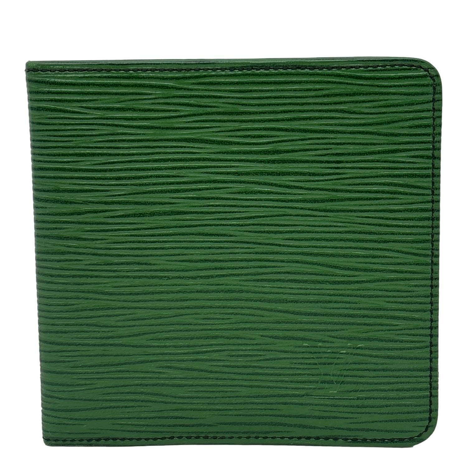LOUIS VUITTON Epi Leather Bifold Wallet Green
